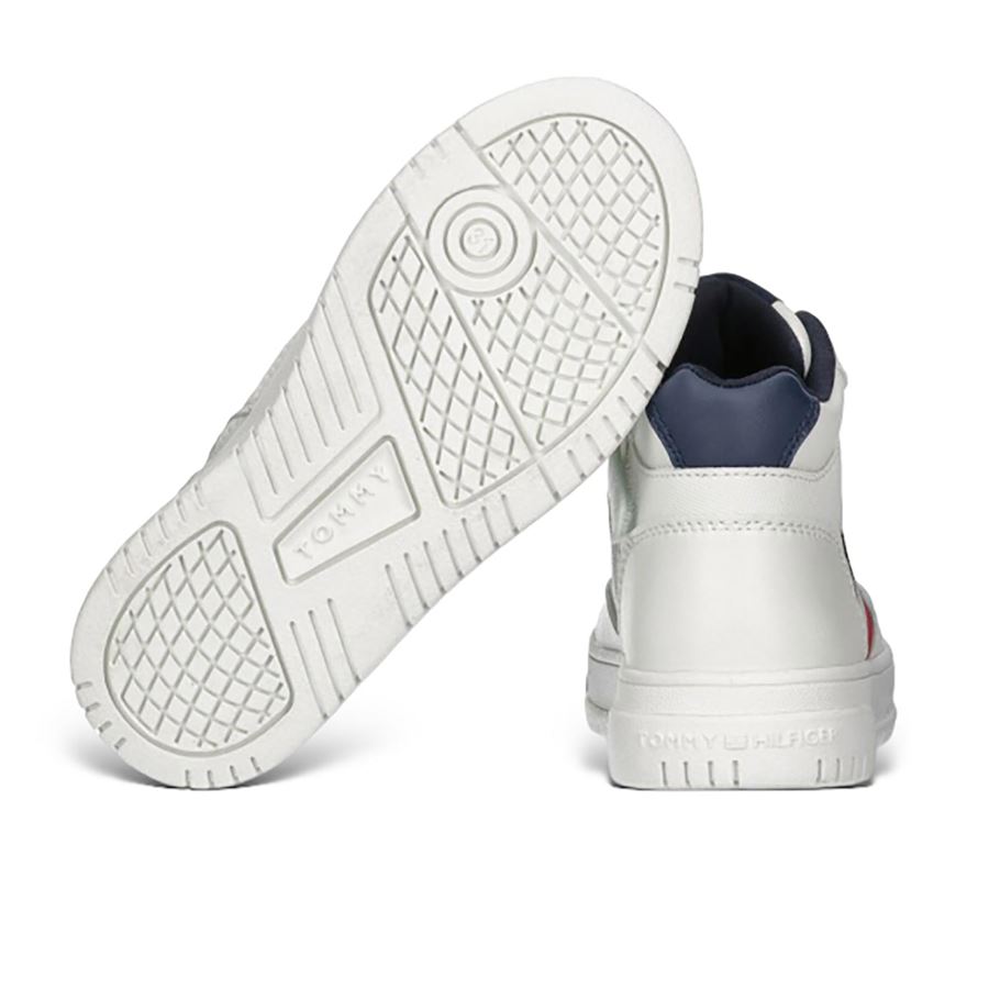 Sneaker alta allacciata stripes da bambino Tommy Hilfiger | T3X9331211355A473
